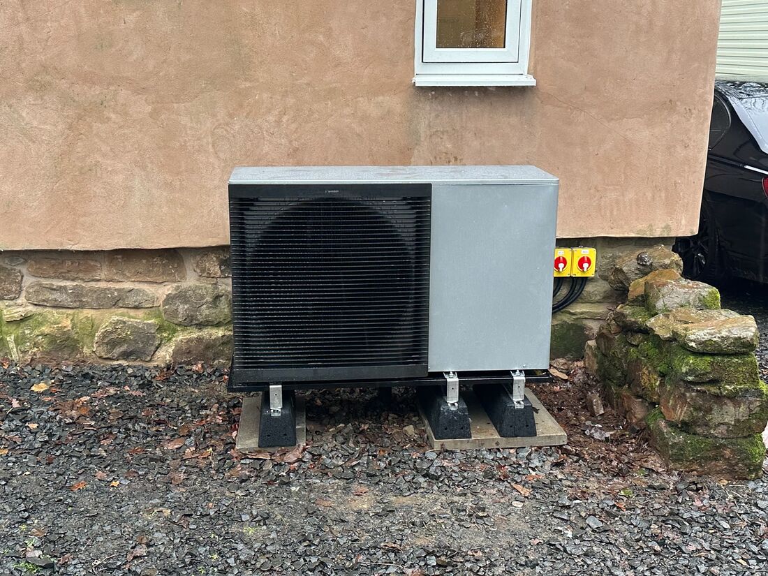 Air source heat pump installation in Shropshire by AuraNord